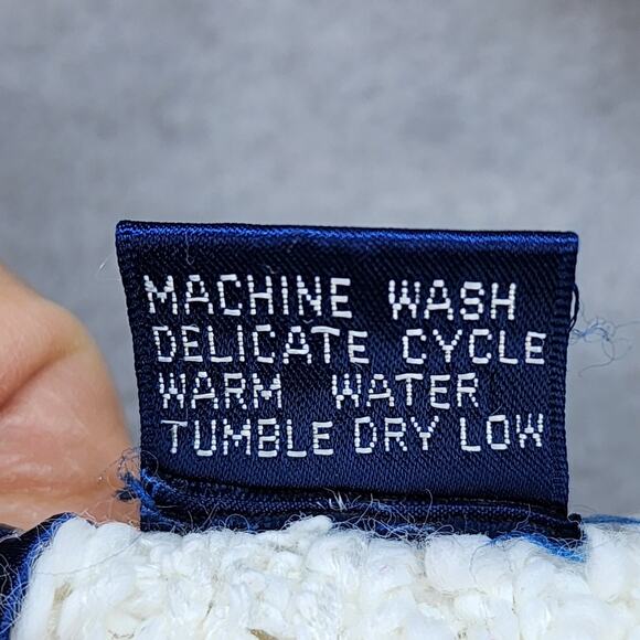 Vtg 90s Allison Smith Sweater Women’s 18W White Pink Nubby Knit Cottagecore Mom - Picture 12 of 12